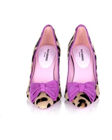 Zapatos-De-Tacón-De-Mujer-PACO-HERRERO-STILETTO-PELO-LEOPARDO-LAZO-LILA-VARIOS-COLORES