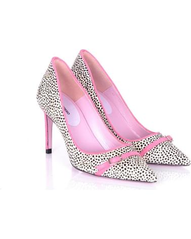 Zapatos-De-Tacón-De-Mujer-PACO-HERRERO-STILETTO-PELO-TOPOS-LAZO-FUCSIA-VARIOS-COLORES