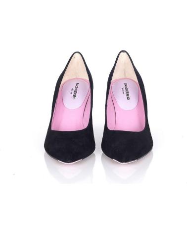 Zapatos-De-Mujer-PACO-HERRERO-STILETTO-ANTE-NEGRO-TACON-ANCHO-VARIOS-COLORES