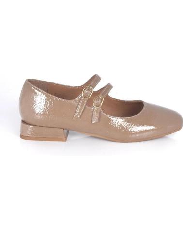 Bailarinas-De-Mujer-PACO-HERRERO-MARCEDITA-DOS-HEBILLAS-CHAROL-ARRUGADO-TAUPE-VARIOS-COLORES