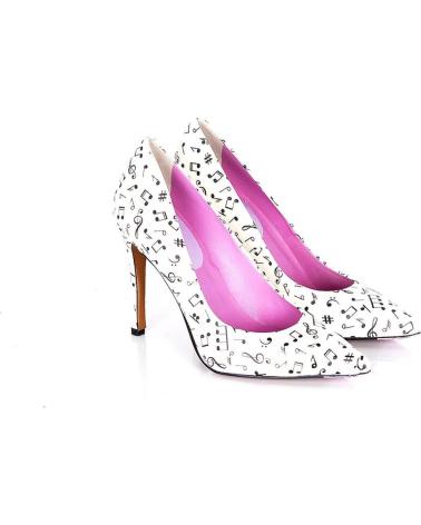 Zapatos-De-Tacón-De-Mujer-PACO-HERRERO-STILETTO-DETALLE-NOTAS-MUSICALES-BLANCO-VARIOS-COLORES