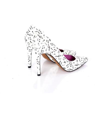 Zapatos-De-Tacón-De-Mujer-PACO-HERRERO-STILETTO-DETALLE-NOTAS-MUSICALES-BLANCO-VARIOS-COLORES