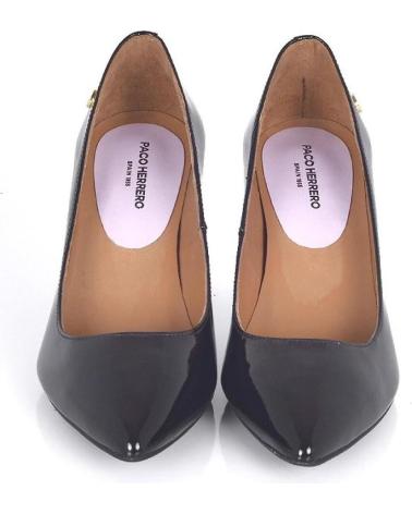 Zapatos-De-Tacón-De-Mujer-PACO-HERRERO-STILETTO-CHAROL-NEGRO-TACON-FINO-VARIOS-COLORES