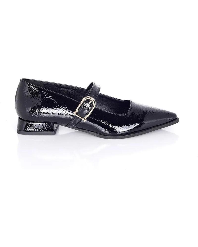 Bailarinas-De-Mujer-PACO-HERRERO-BAILARINA-CHAROL-NEGRO-HEBILLA-VARIOS-COLORES