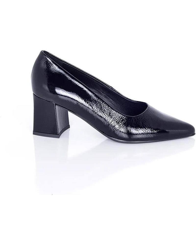 Zapatos-De-Tacón-De-Mujer-PACO-HERRERO-STILETTO-CHAROL-NEGRO-TACON-ANCHO-VARIOS-COLORES