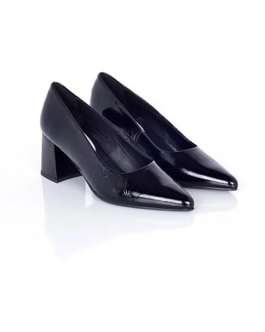 Zapatos-De-Tacón-De-Mujer-PACO-HERRERO-STILETTO-CHAROL-NEGRO-TACON-ANCHO-VARIOS-COLORES