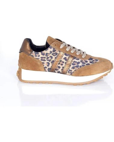 Deportivas de Mujer PACO HERRERO SNEAKER LEOPARDO TIRAS CAMEL VARIOS COLORES