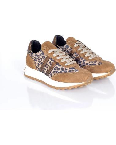 Deportivas de Mujer PACO HERRERO SNEAKER LEOPARDO TIRAS CAMEL VARIOS COLORES