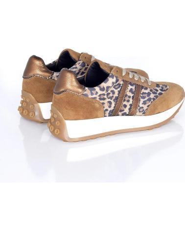 Deportivas de Mujer PACO HERRERO SNEAKER LEOPARDO TIRAS CAMEL VARIOS COLORES