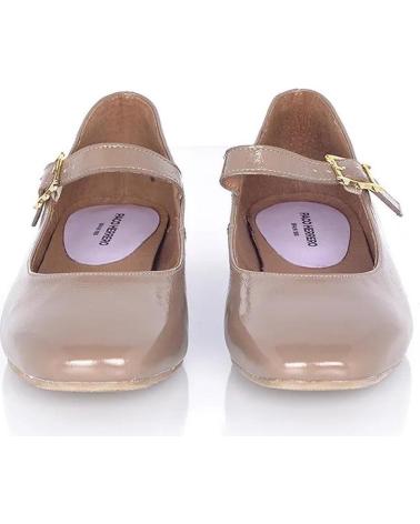 Bailarinas de Mujer PACO HERRERO BAILARINA VELVET CHAROL TAUPE PUNTA CUADRADA VARIOS COLORES