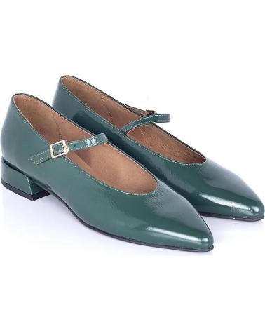 Bailarinas de Mujer PACO HERRERO BAILARINA HEBILLA VELVET CHAROL VERDE VARIOS COLORES