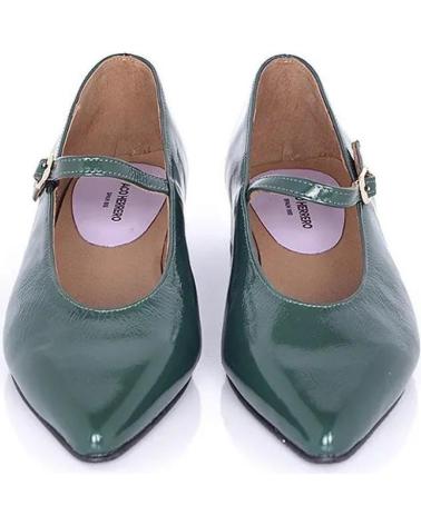 Bailarinas de Mujer PACO HERRERO BAILARINA HEBILLA VELVET CHAROL VERDE VARIOS COLORES