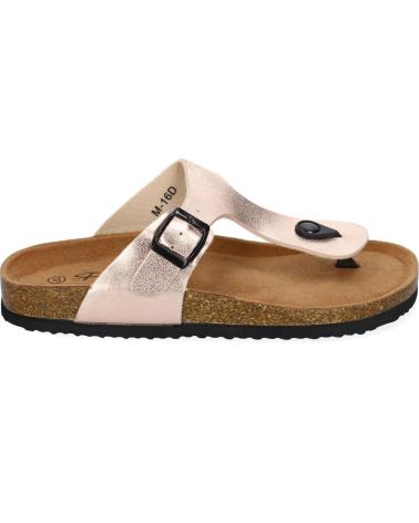 Sandalias de Mujer PUNTOSALAO SANDALIAS PLANAS BIO TIPO ESCLAVA MUJER COLOR CHAMPAN M-16 VARIOS COLORES