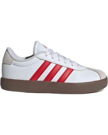 SCARPE ADIDAS VL COURT 3.0 IH3484 BIANCHE CON STRISCE ROSSE FTWWHT-BETSCA-GREONE