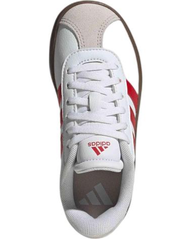 SCARPE ADIDAS VL COURT 3.0 IH3484 BIANCHE CON STRISCE ROSSE FTWWHT-BETSCA-GREONE