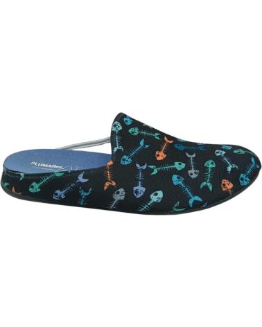 Man House slipers ROAL ZAPATILLA NEGRA PLUMAFLEX 30110 VARIOS COLORES