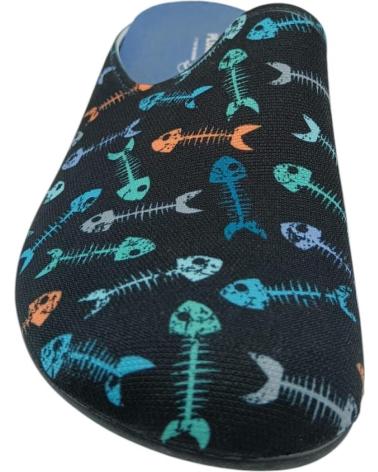 Man House slipers ROAL ZAPATILLA NEGRA PLUMAFLEX 30110 VARIOS COLORES