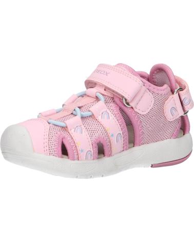 Sandalias de Niña GEOX B450DB 0ASCE B SANDAL MULTY C8099 LT PINK-DK PINK C8099
