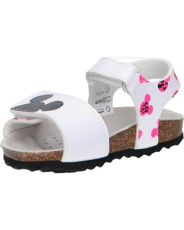 Sandalias de Niña GEOX B452RB 000BC B SANDAL CHALKI C1441 WHITE-FLUOFUCHSIA C1441