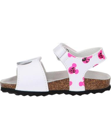 Sandalias de Niña GEOX B452RB 000BC B SANDAL CHALKI C1441 WHITE-FLUOFUCHSIA C1441