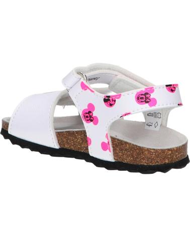 Sandalias de Niña GEOX B452RB 000BC B SANDAL CHALKI C1441 WHITE-FLUOFUCHSIA C1441