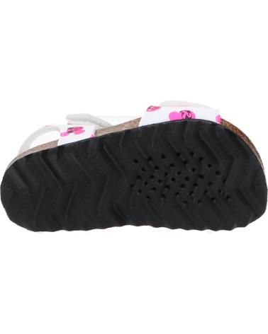 Sandalias de Niña GEOX B452RB 000BC B SANDAL CHALKI C1441 WHITE-FLUOFUCHSIA C1441