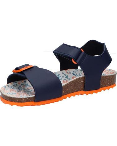 Sandalen für Junge GEOX J028LB 0009F J GHITA C4218 NAVY-DK ORANGE C4218