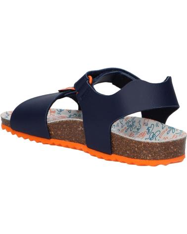 Sandalen für Junge GEOX J028LB 0009F J GHITA C4218 NAVY-DK ORANGE C4218