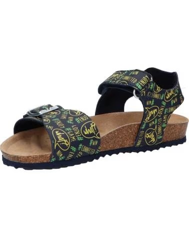 Sandalias de Niño GEOX J028LB 000BC J GHITA C4502 NAVY-FLUO YELLOW AZUL