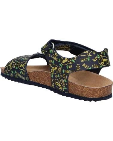 Sandalias de Niño GEOX J028LB 000BC J GHITA C4502 NAVY-FLUO YELLOW AZUL