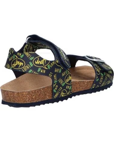 Sandalias de Niño GEOX J028LB 000BC J GHITA C4502 NAVY-FLUO YELLOW AZUL