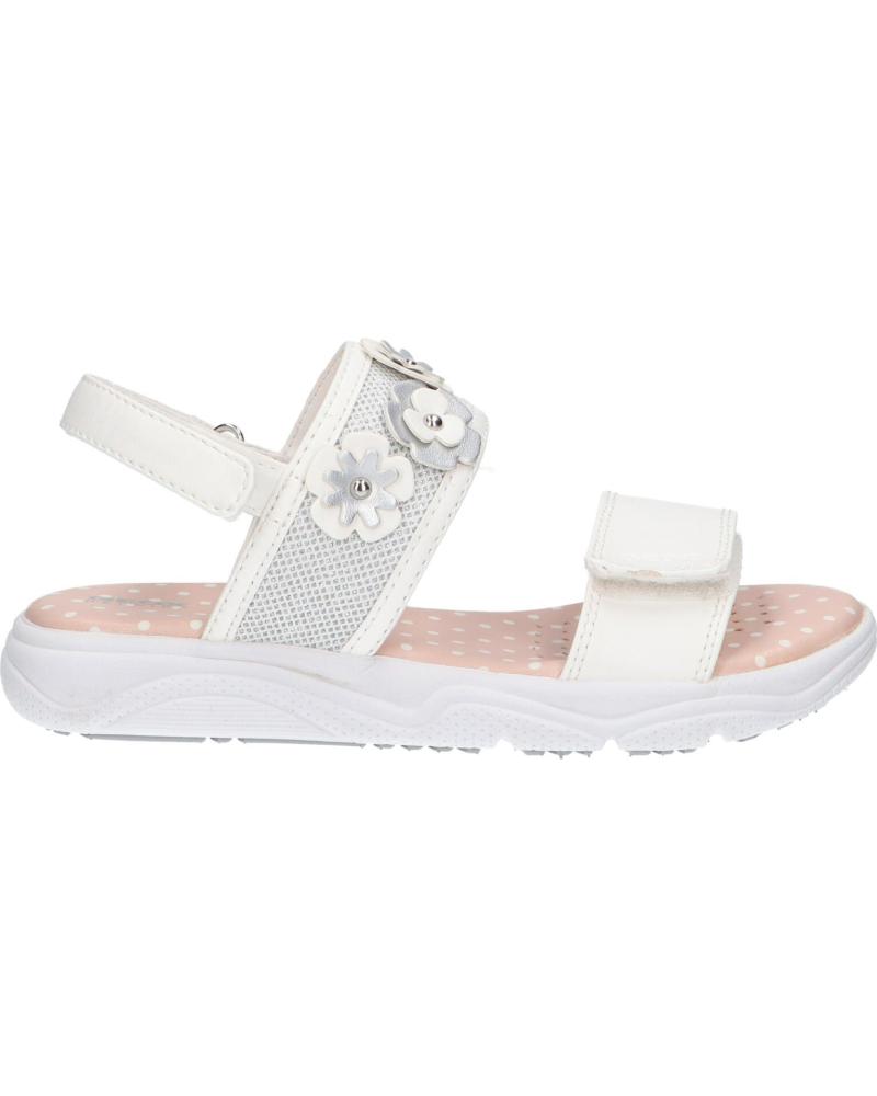 Sandali per Bambina GEOX J15DUI 0BCEW J SANDAL DEAPHNE GIR C1000 WHITE BLANCO