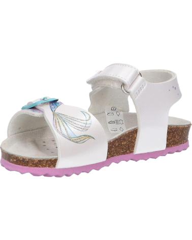 Sandali per Bambina GEOX  J358MA 000NF J ADRIEL C1044 WHITE-AQUAMARINE MULTICOLOR