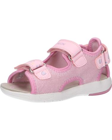girl Sandals GEOX B450DA 0ASCE B SANDAL MULTY C8099 LT PINK-DK PINK