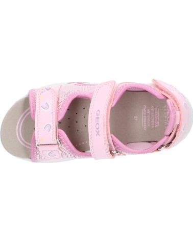 girl Sandals GEOX B450DA 0ASCE B SANDAL MULTY C8099 LT PINK-DK PINK