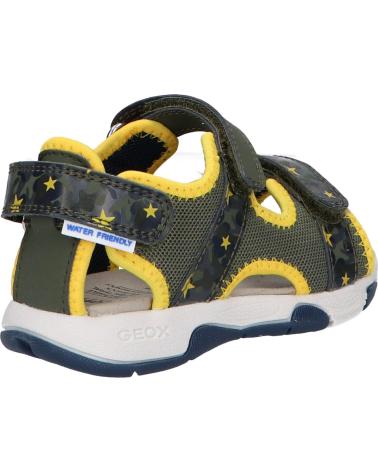 Sandali per Bambino GEOX B450FA 014CE B SANDAL MULTY C0629 MILITARY-OCHREYELLOW C0629