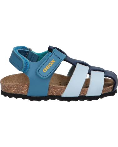 Sandalen für Junge GEOX B452QA 000BC B SANDAL CHALKI C4186 OCTANE-NAVY