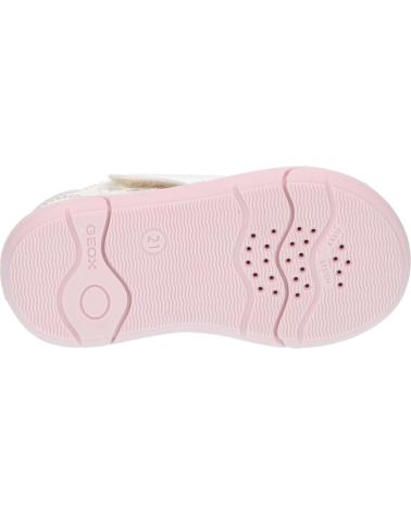 girl Sandals GEOX B556FB 000BC B SANDAL ZAPITO B C0175 IVORY-PINK
