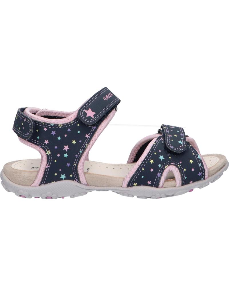 Sandales pour Fille geox J25D9B 05015 JR SANDAL ROXANNE C0694 NAVY-PINK