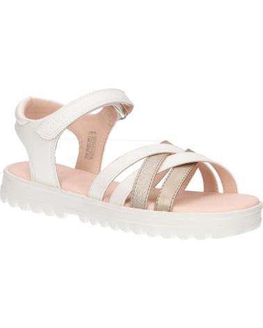 Sandali per Bambina GEOX J356EA 054AJ J SANDAL CORALIE GIR C0588 WHITE-PLATINUM