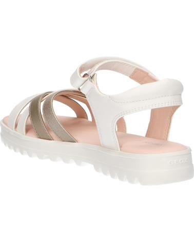 Sandali per Bambina GEOX J356EA 054AJ J SANDAL CORALIE GIR C0588 WHITE-PLATINUM