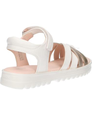 Sandali per Bambina GEOX J356EA 054AJ J SANDAL CORALIE GIR C0588 WHITE-PLATINUM