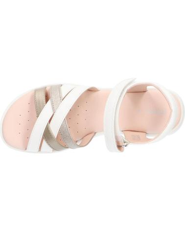 Sandali per Bambina GEOX J356EA 054AJ J SANDAL CORALIE GIR C0588 WHITE-PLATINUM