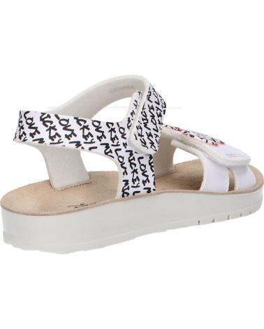 Sandali per Bambina geox J35EAG 000BC J SANDAL COSTAREI GI C0404 WHITE-BLACK