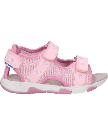 girl Sandals GEOX B450DA 0ASCE B SANDAL MULTY C8099 LT PINK-DK PINK