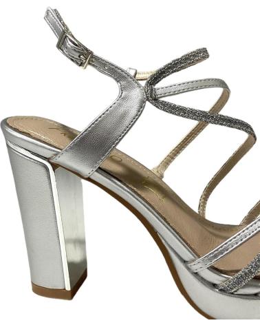 Sandali per Donna CALZADOMANIA SANDALIA TIRAS MEZCLADAS PLATA