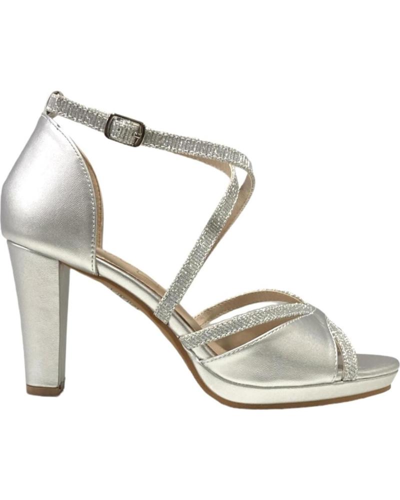 Sandali per Donna CALZADOMANIA SANDALIA TALON CUBIERTO PLATA