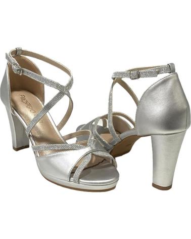 Sandali per Donna CALZADOMANIA SANDALIA TALON CUBIERTO PLATA
