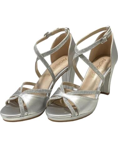 Sandali per Donna CALZADOMANIA SANDALIA TALON CUBIERTO PLATA