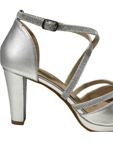 Sandali per Donna CALZADOMANIA SANDALIA TALON CUBIERTO PLATA